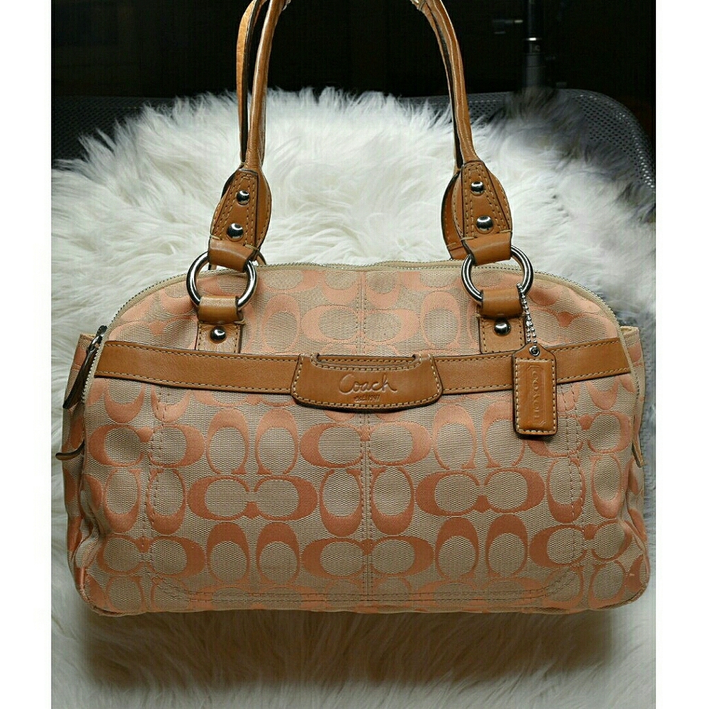 🎉COACH F14695 Penelope Signature Canvas Satchel